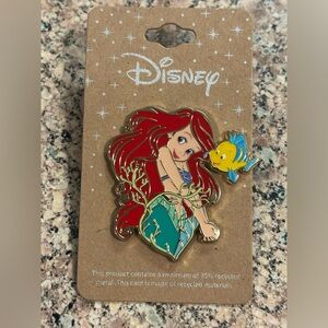 Disney The Little Mermaid Ariel and Flounder Enamel Pin